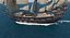 galeon old historical sail ship 3D