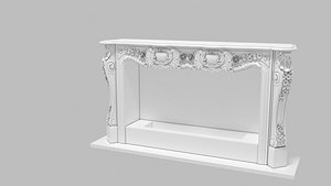 Carved Fireplace