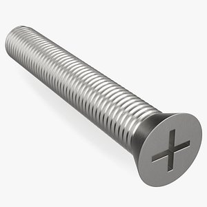 3D Machine Screw