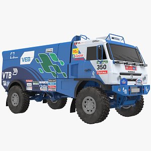 3D kamaz racing truck