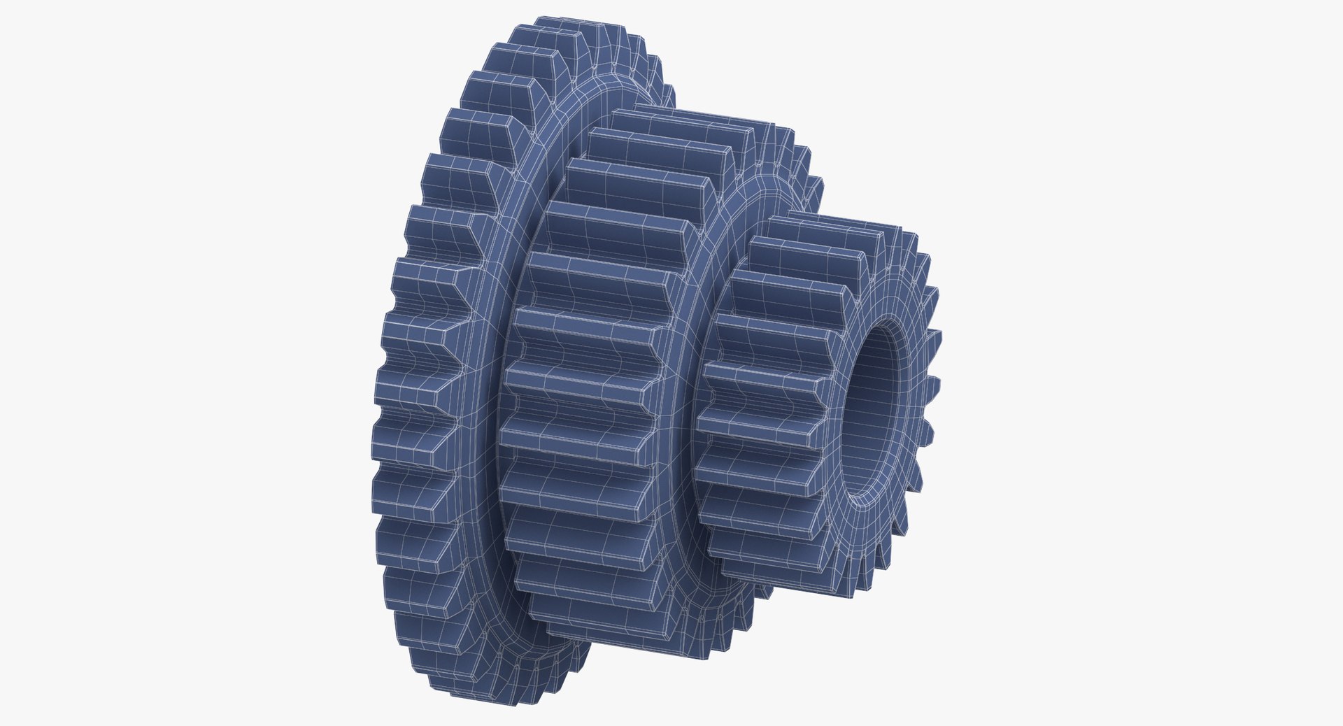 Compound Spur Gear 3D Model - TurboSquid 1402633