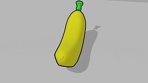 Toon Banana 3D model