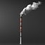 Industrial Smokestack with Steam VDB For Blender