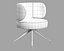 Gallotti and radice akiko chair central leg