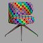 Gallotti and radice akiko chair central leg