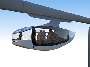sky rail levitates 3D model
