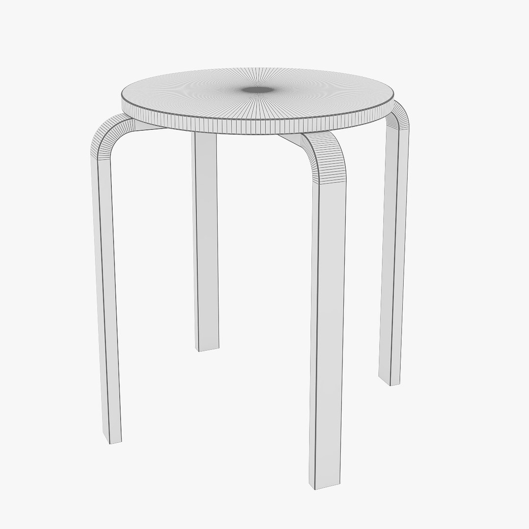 ikea frosta stool 3d max