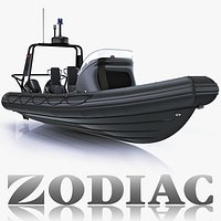 Patrol Rigid Hulled Inflatable Boat Zodiac and Mercury Verado 200 RHIB