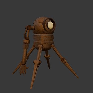 3D Exploration Robot 3D Model