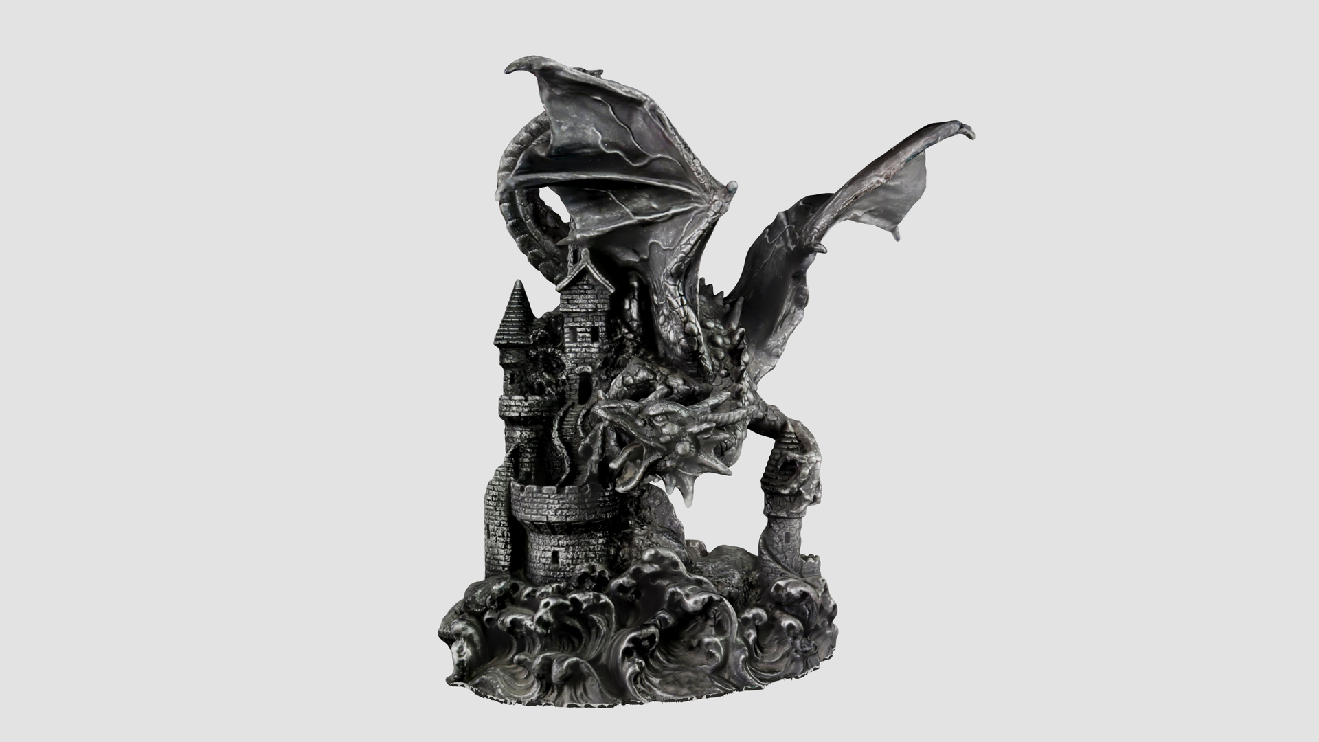 Castle Dragon Statue 3D Model TurboSquid 2080704