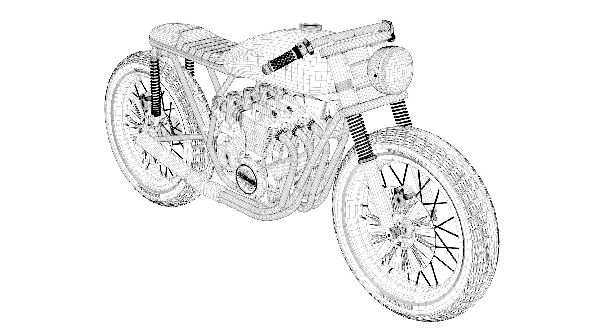 Cafe Racer Motorbike 3D Model - TurboSquid 2268901