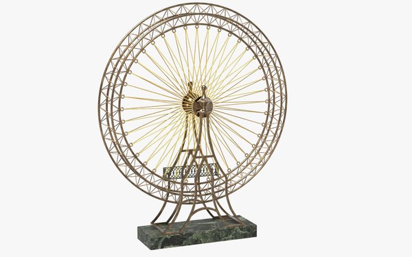 3D Ferris Wheel Wire Sculpture model - TurboSquid 1834854