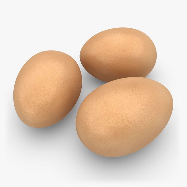 realistic eggs brown obj