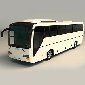Low Poly Coach Bus 04
