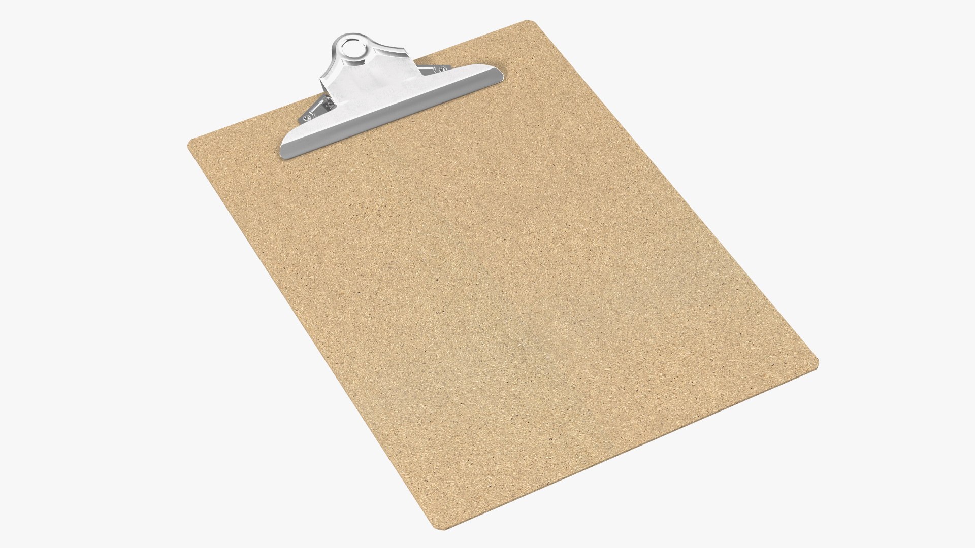 Recycled Wood Clipboard 3D model preview