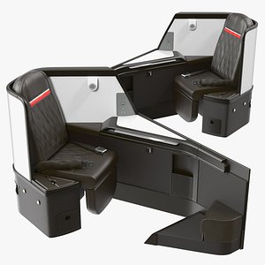 Airplane Business Class Seats Side