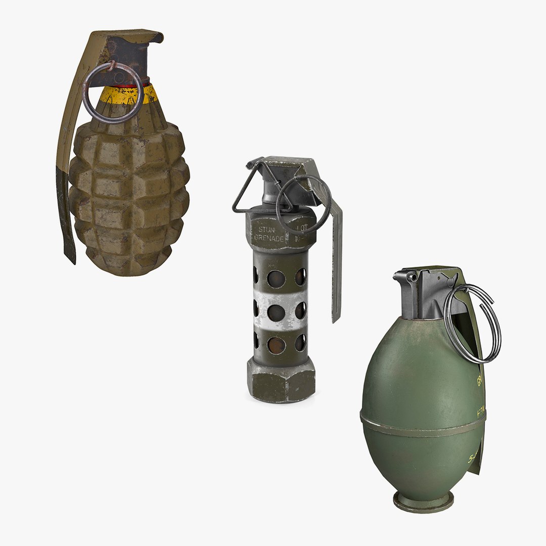 Grenades Collection 3D model preview