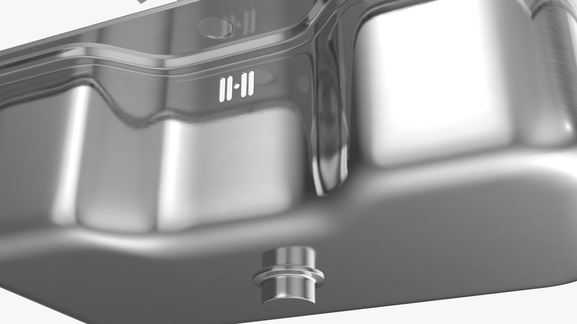3D Single Bowl Square Inset Sink With Tap - TurboSquid 1739621