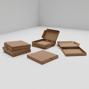 PIZZA BOX PACK 3D model