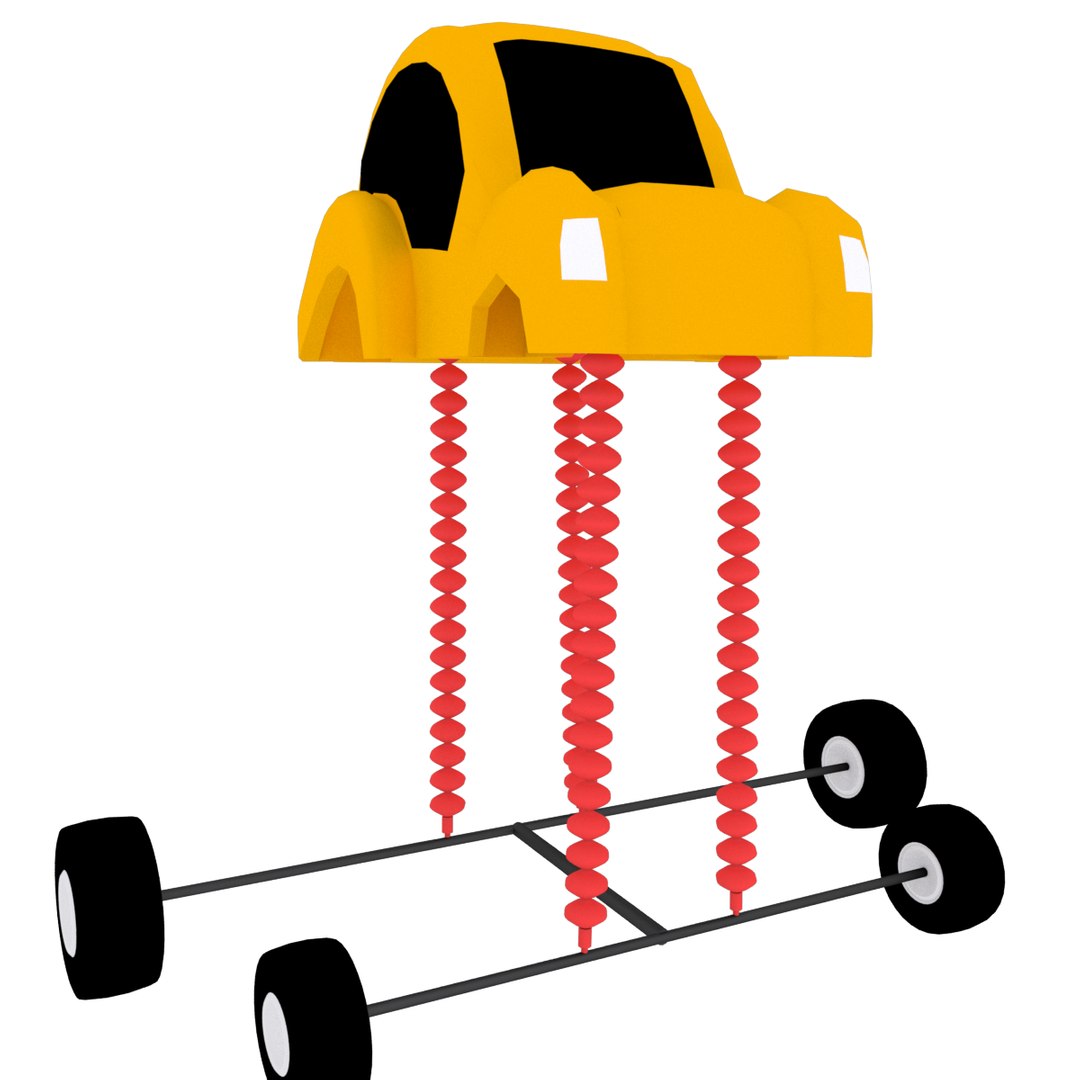 Dynamic toon car rig 3D model - TurboSquid 1195988