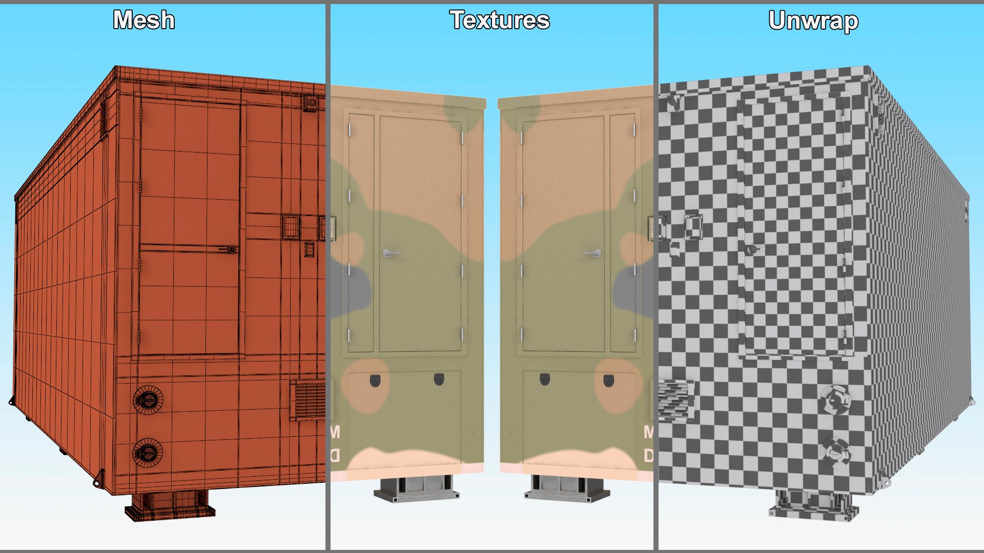 3D Military Containerized Data Center Simple Interior https://p.turbosquid.com/ts-thumb/gd/cUhPbD/cU/militarycontainerizeddatacentersimpleinteriormb3dmodel016/jpg/1700792465/1920x1080/fit_q87/0216d976148b7e3cfce929b11362a447f3c2ef69/militarycontainerizeddatacentersimpleinteriormb3dmodel016.jpg