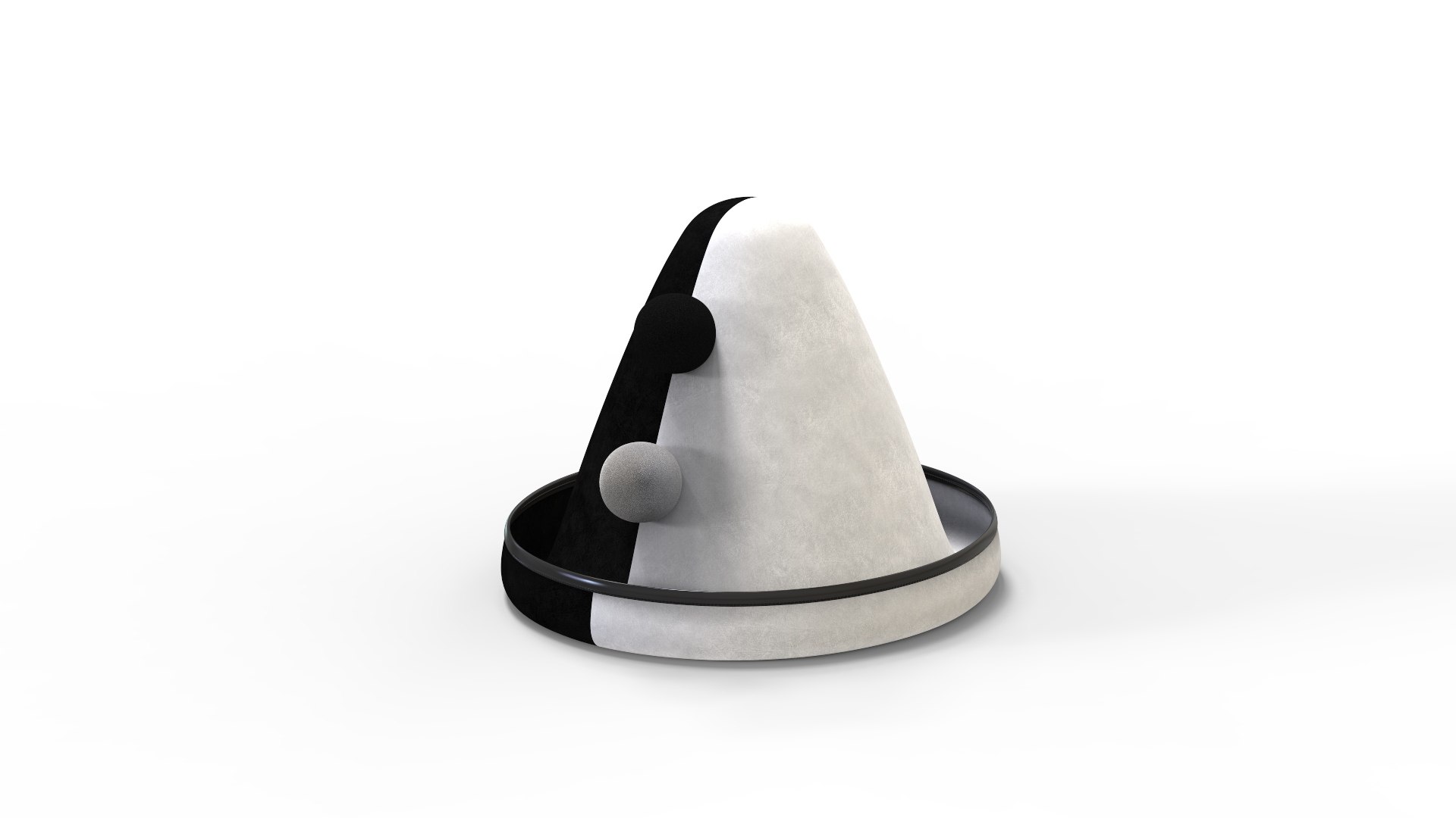 3D model Black and White Harlequin Hat https://p.turbosquid.com/ts-thumb/gd/hTiqNc/HR/untitled.710/jpg/1641197804/1920x1080/fit_q87/bbe3fb68f263240e2dcb392c0dc32ba91bdd9be5/untitled.710.jpg