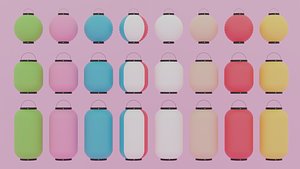 3D japanese lantern paper