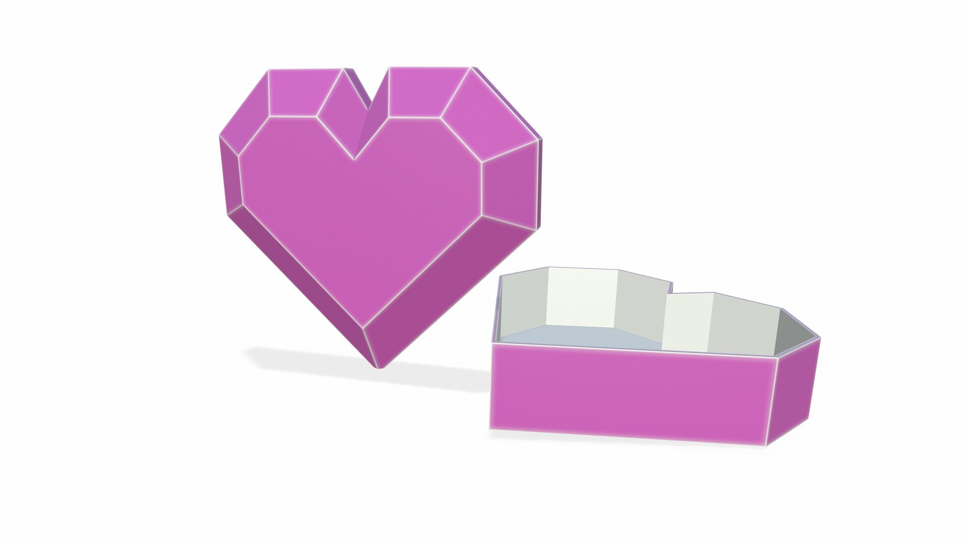 3D Model Box Heart - TurboSquid 1683640