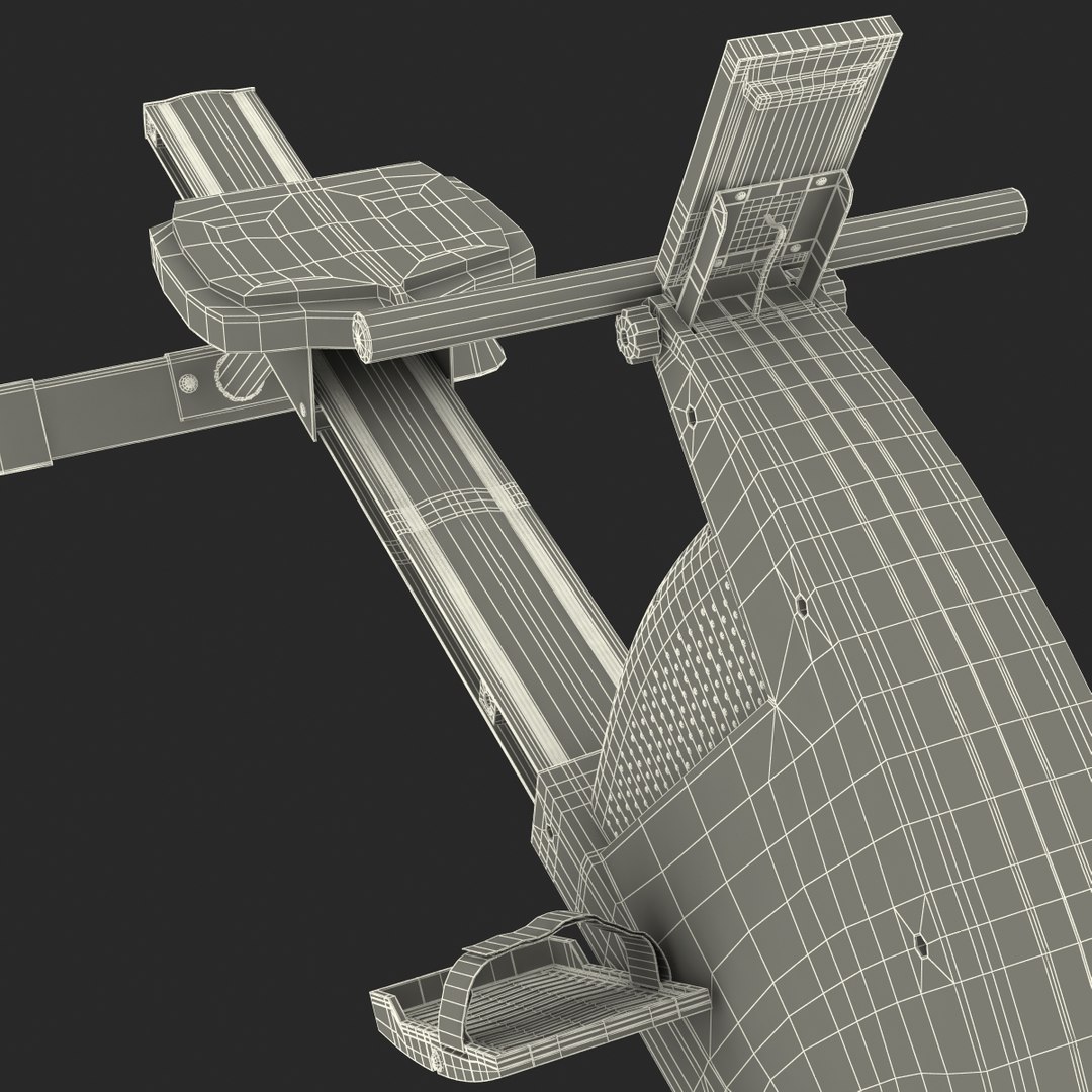 3d rowing machine generic model