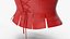 3D model Blouse with Corset Leather 3