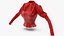 3D model Blouse with Corset Leather 3