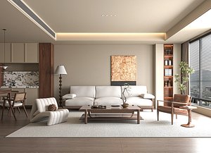 Modern living room 3D model