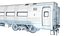 Voiture de train de voyageurs