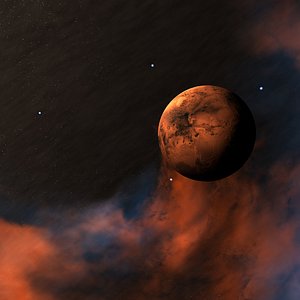 3D planet mars space environment