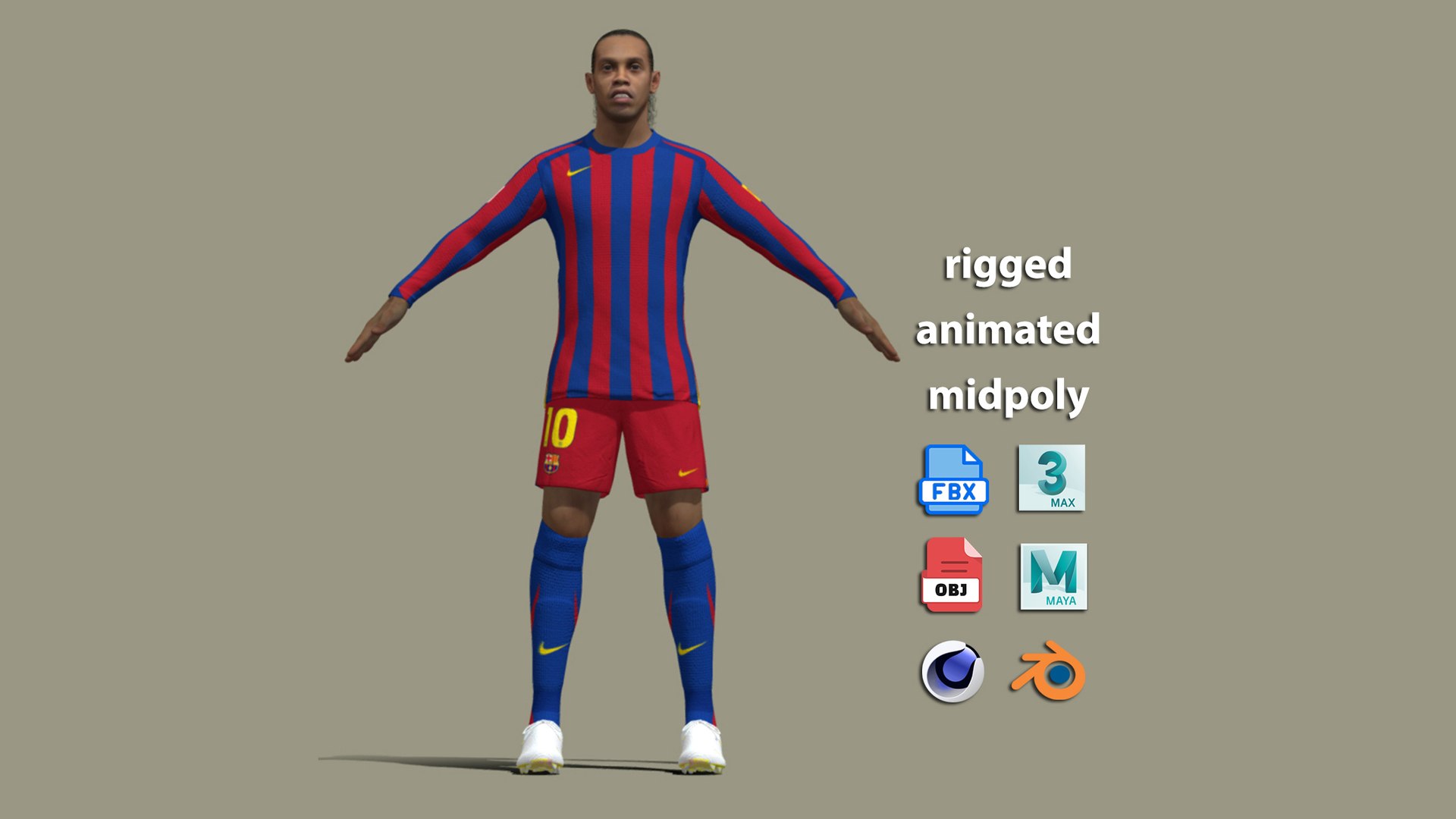 3D T-Pose Rigged Ronaldinho 2005 https://p.turbosquid.com/ts-thumb/gd/yfqaJY/PI/a0/jpg/1737530971/1920x1080/fit_q87/adbd22cd7f9ae2dcf681a97ff04cd1e68a0cd1b0/a0.jpg