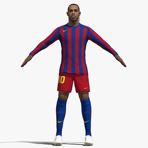 T-Pose Rigged Ronaldinho 2005