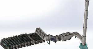 50 ton rolling mill oven 6000 mm width