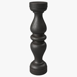 Dark Birch Round Baluster