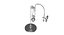 Dialma Brown industrial Applique  chrome DB002641 Wall Lamp