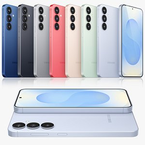 3D Samsung Galaxy S25 All colors