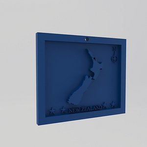 New Zealand Map Print