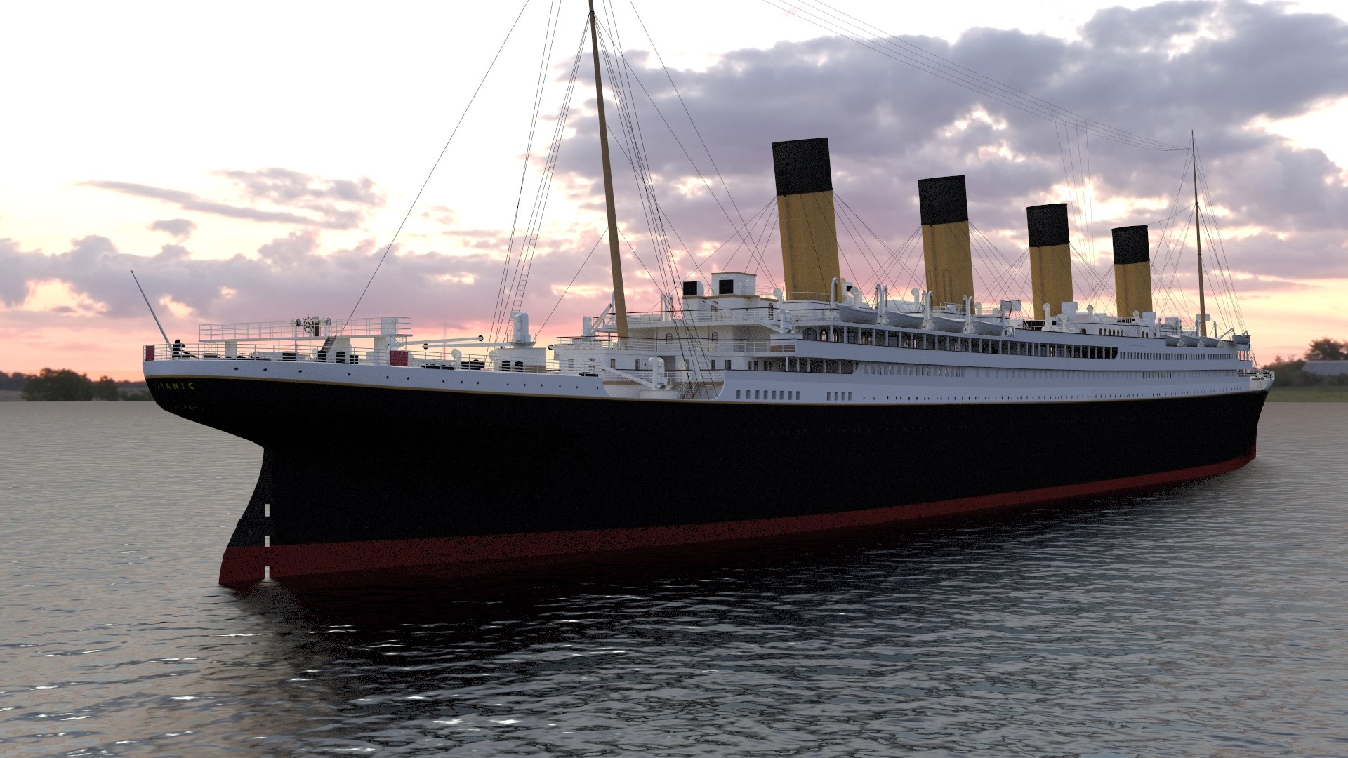 Ship Titanic 3d Model