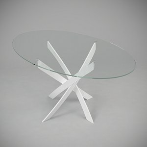 dinning table barone 3d model