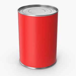 Red Tin Can 3D model