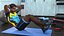 Instructor de fitness afroamericano