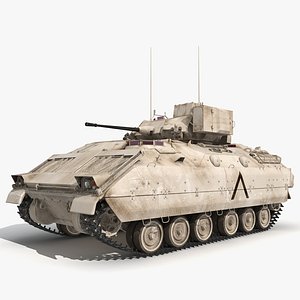 infantry fighting vehicle bradley m2 3d model