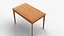 3D Realistic Wooden Dining Table 3D Model  PBR Textured Low Poly  Game Ready
