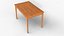 3D Realistic Wooden Dining Table 3D Model  PBR Textured Low Poly  Game Ready