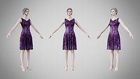 Dress 36 Velvet Twilight Bloom