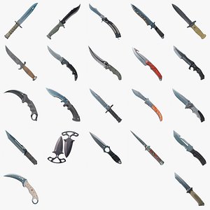 3D CS Knife Collection model